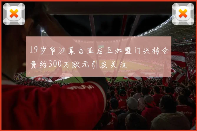 19岁华沙莱吉亚后卫加盟门兴转会费约300万欧元引发关注